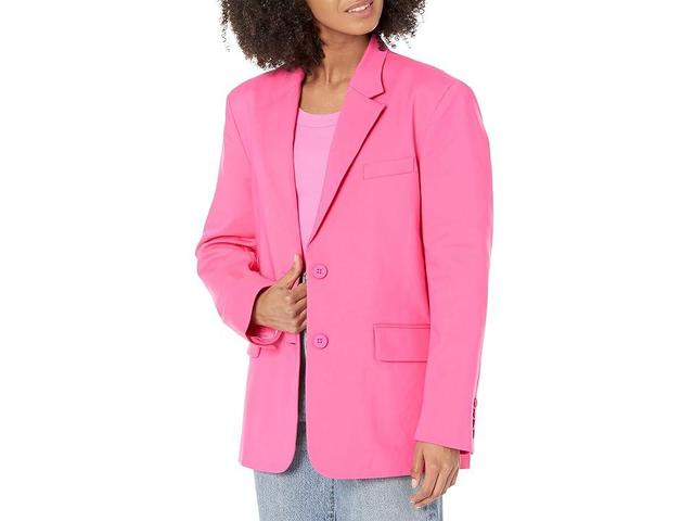 line and dot Chloe Blazer (Fuchsia) Women's Clothing Product Image