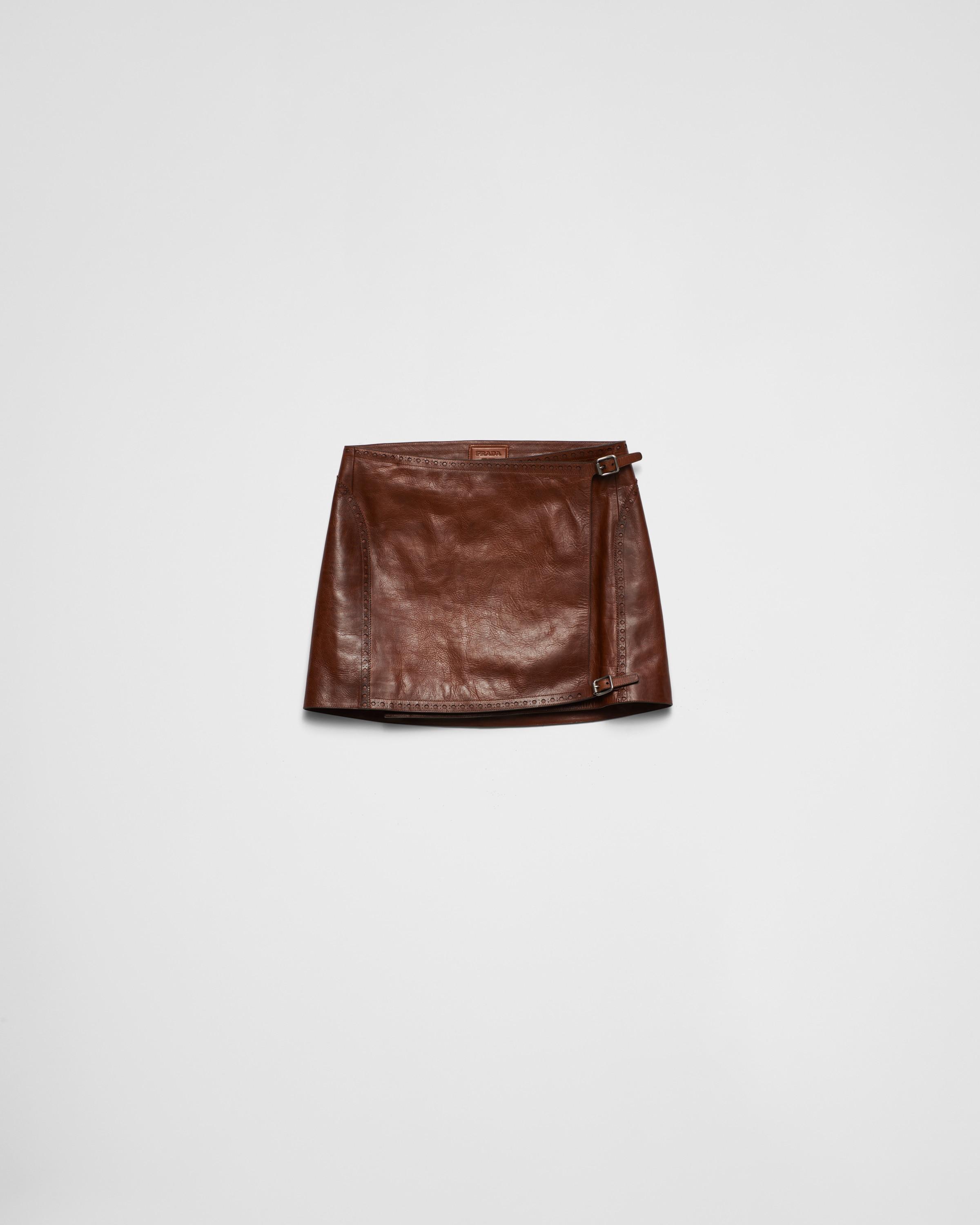 Leather miniskirt Product Image