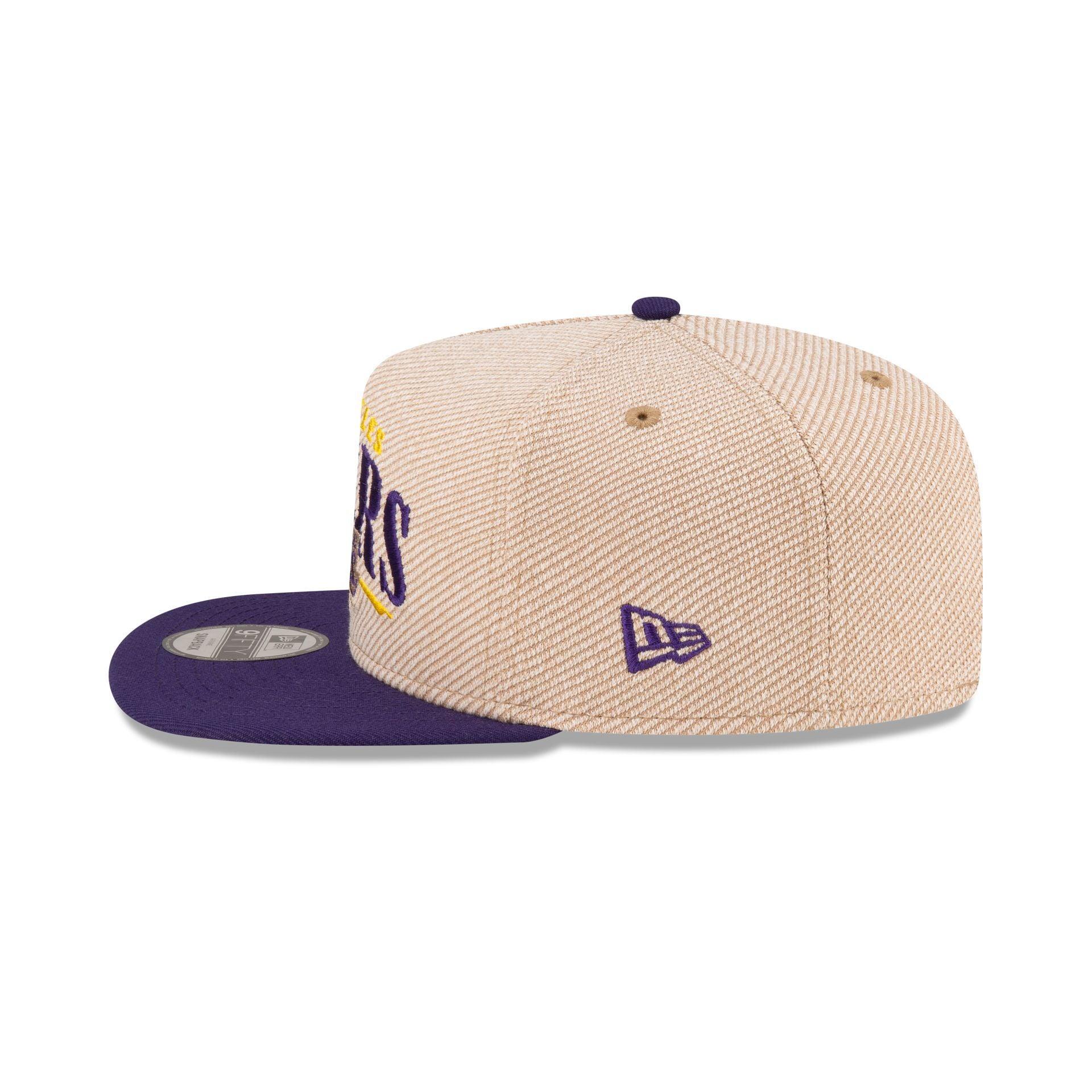 Los Angeles Lakers Terry Heather 9FIFTY A-Frame Snapback Hat Male Product Image