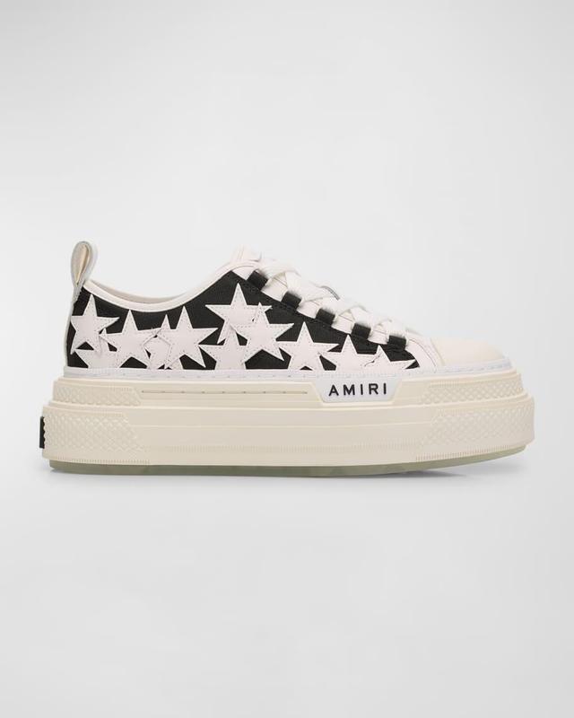 Stars Low-Top Canvas Platform Sneakers Product Image