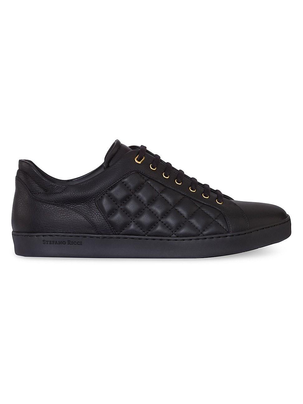 Mens Calfskin Leather Sneakers Product Image