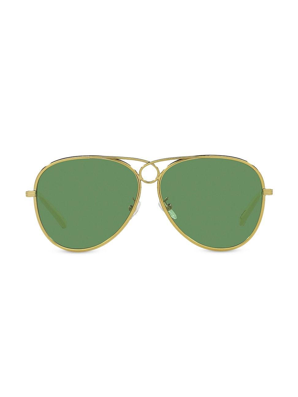 Tory Burch 59mm Pilot Sunglasses Product Image