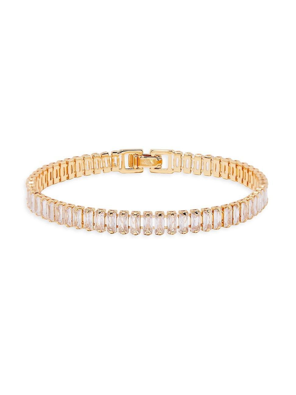 Womens Priya 14K-Gold Vermeil & Cubic Zirconia Tennis Bracelet Product Image