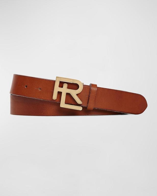 Ralph Lauren Purple Label RL Logo Buckle Leather Belt Product Image