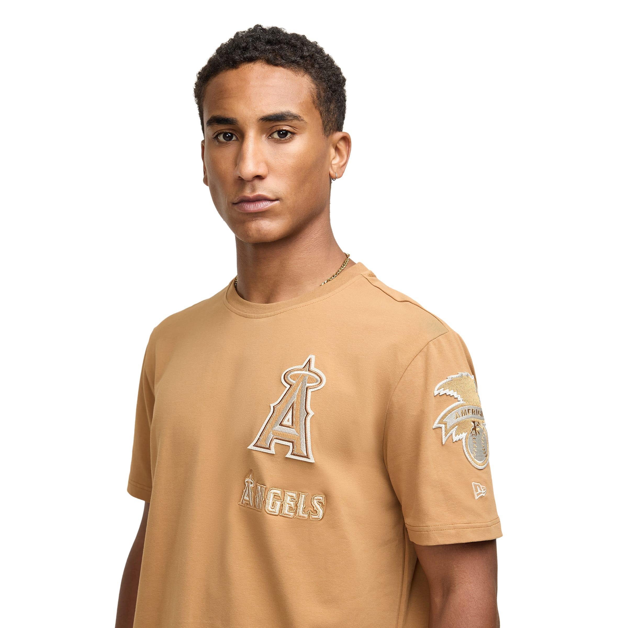 New York Mets Light Bronze Logo Select T-Shirt Male Product Image