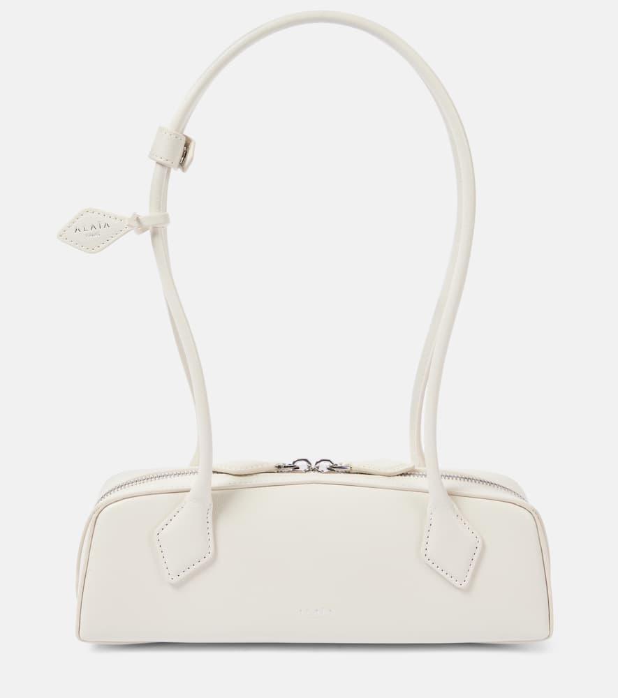 ALAÏA Le Teckel Medium White Leather Bag Product Image