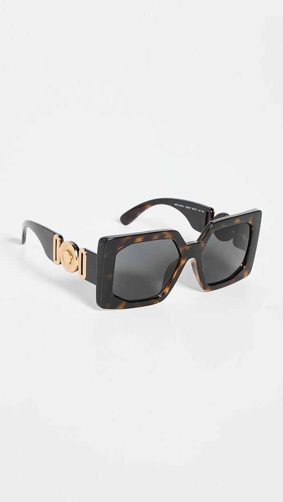 Versace Medusa Biggie Maxi Sunglasses | Shopbop Product Image