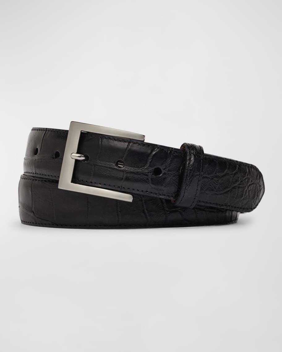 Men's Matte Alligator Belt Product Image