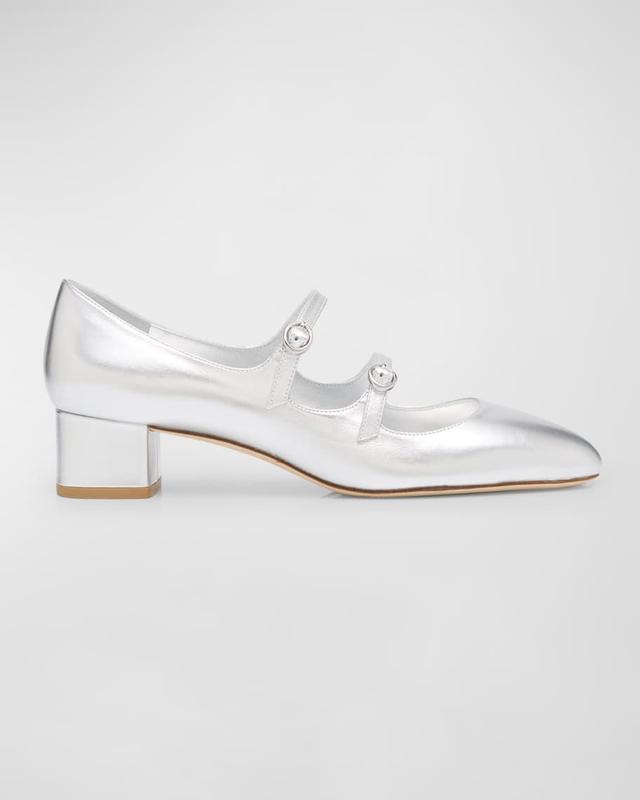 Benni Metallic Mary Jane Pumps Product Image