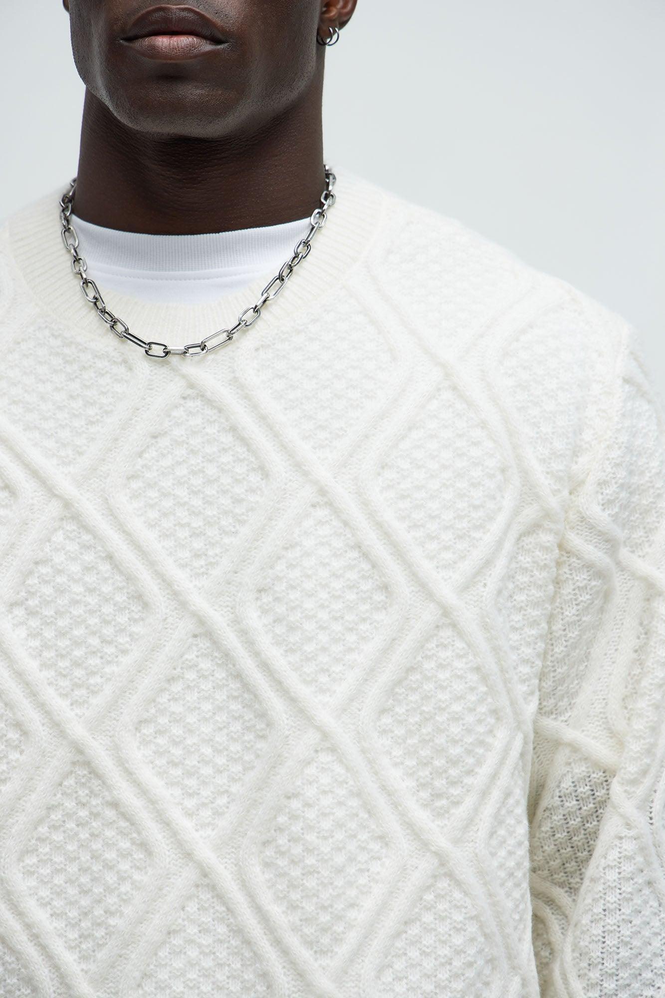 Fast Track Crewneck Sweater - Off White Product Image