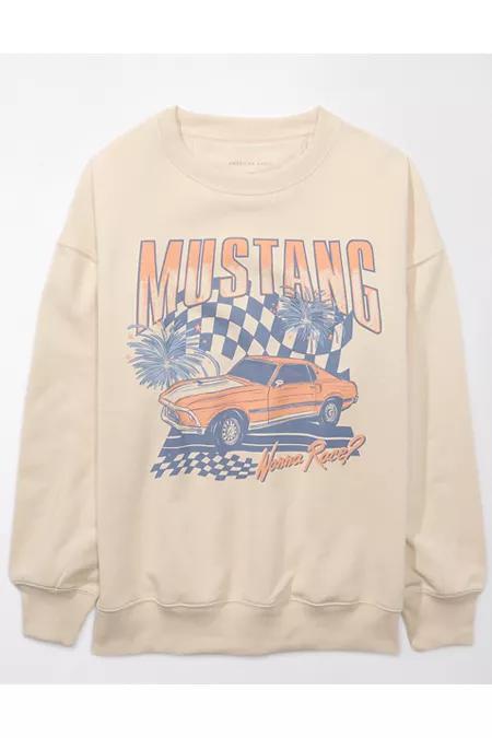 AE Oversized Mustang Graphic Sweatshirt Women's Product Image