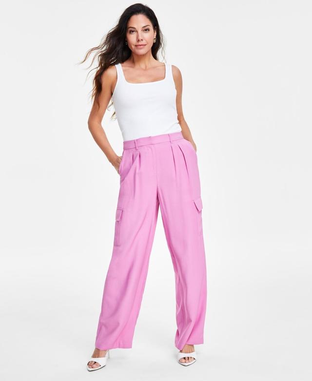 I.n.c. International Concepts Womens High-Rise Cargo Pants, Created for Macys Product Image