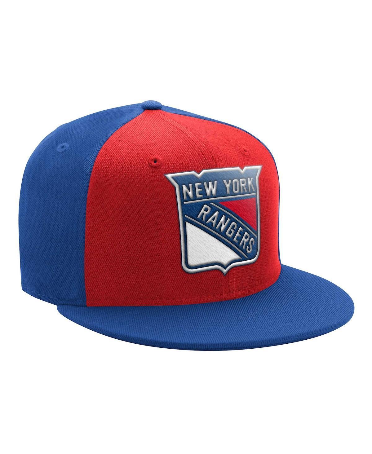 Mens Starter Red New York Rangers Logo Two-Tone Snapback Hat - Red Product Image