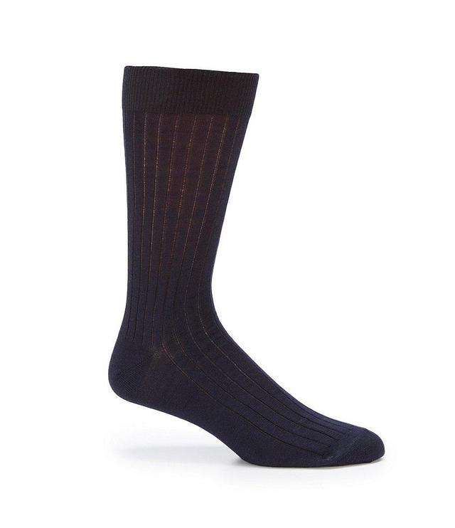 Cremieux Wool Blend Flat Knit Crew Dress Socks Product Image