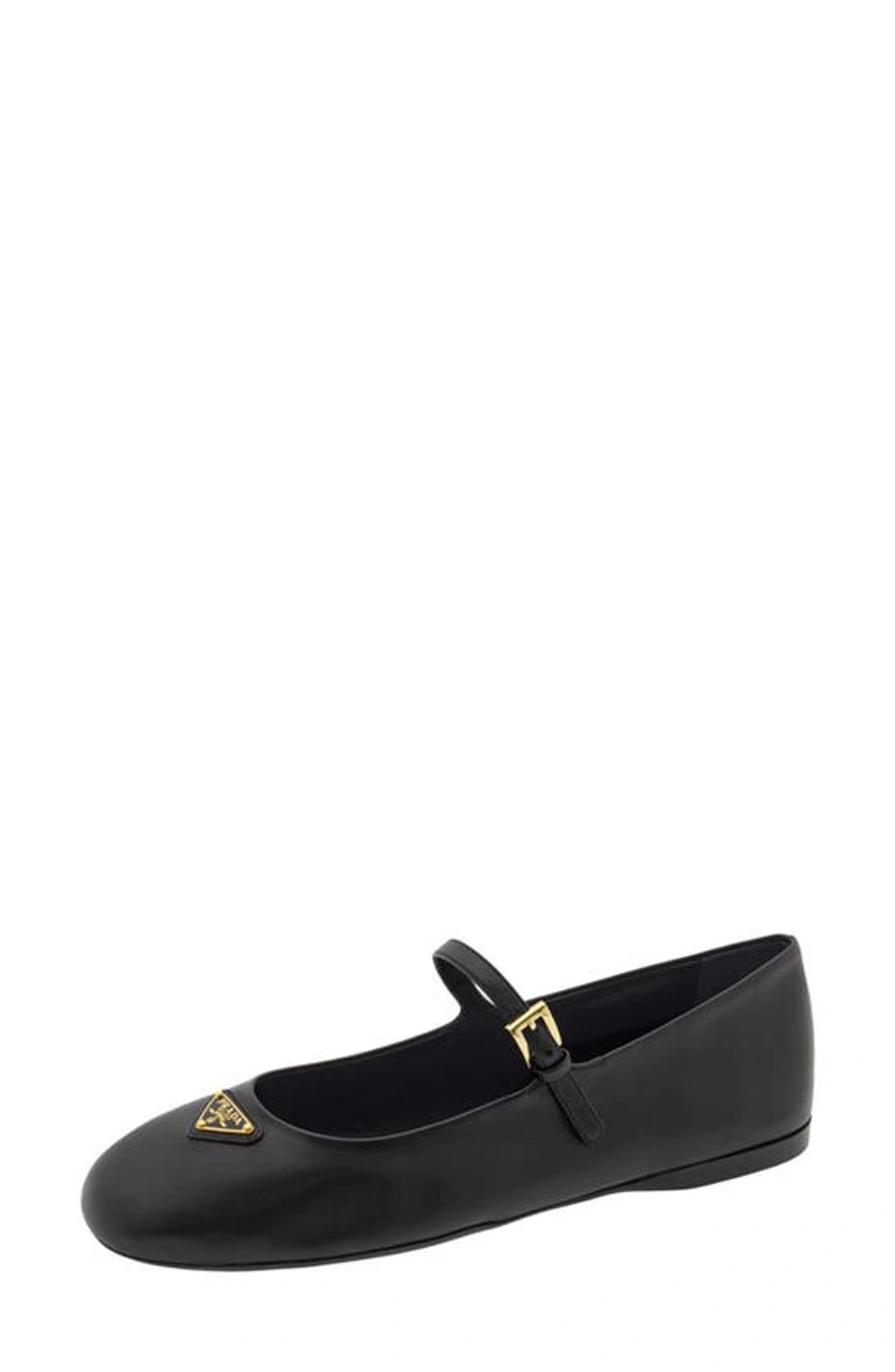 PRADA Ballerina Mary Jane In Black Product Image