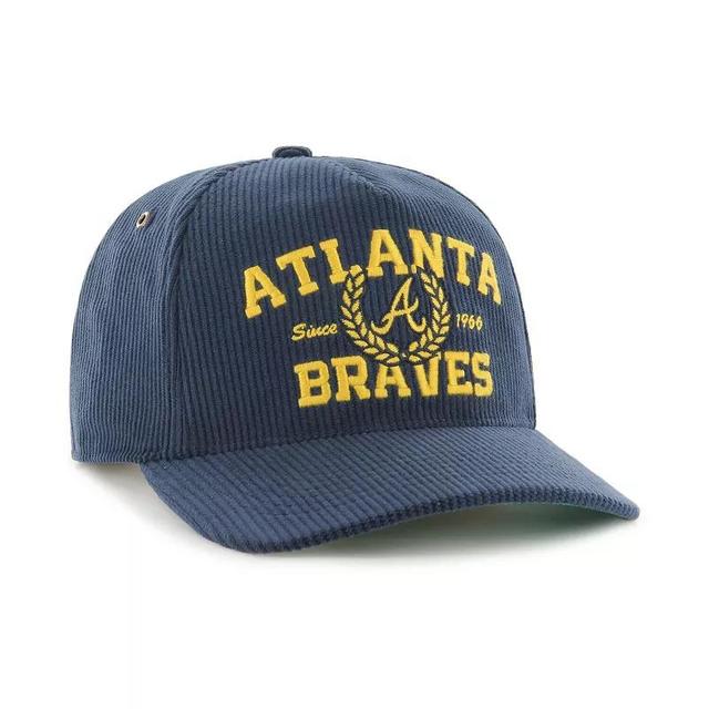 Mens 47 Atlanta Braves Laurus Corduroy Hitch Snapback Hat, Blue Product Image