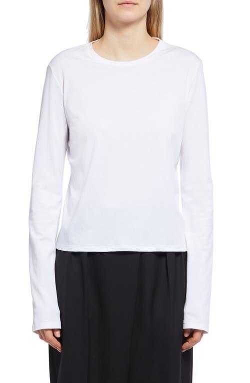 The Row Sherman Long Sleeve Cotton Jersey Top Product Image