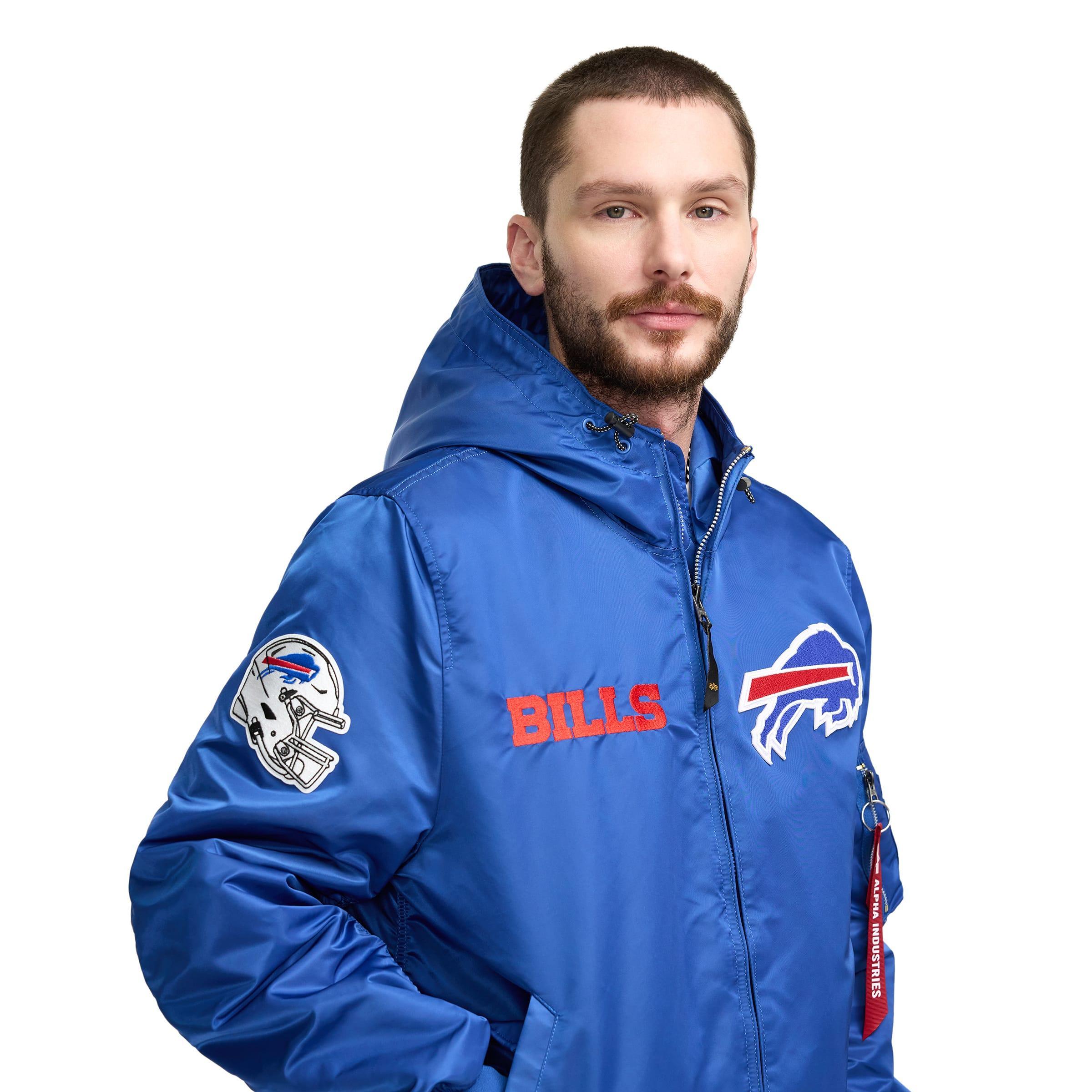 Alpha Industries x New York Giants L-2B Hooded Bomber Jacket Male Product Image