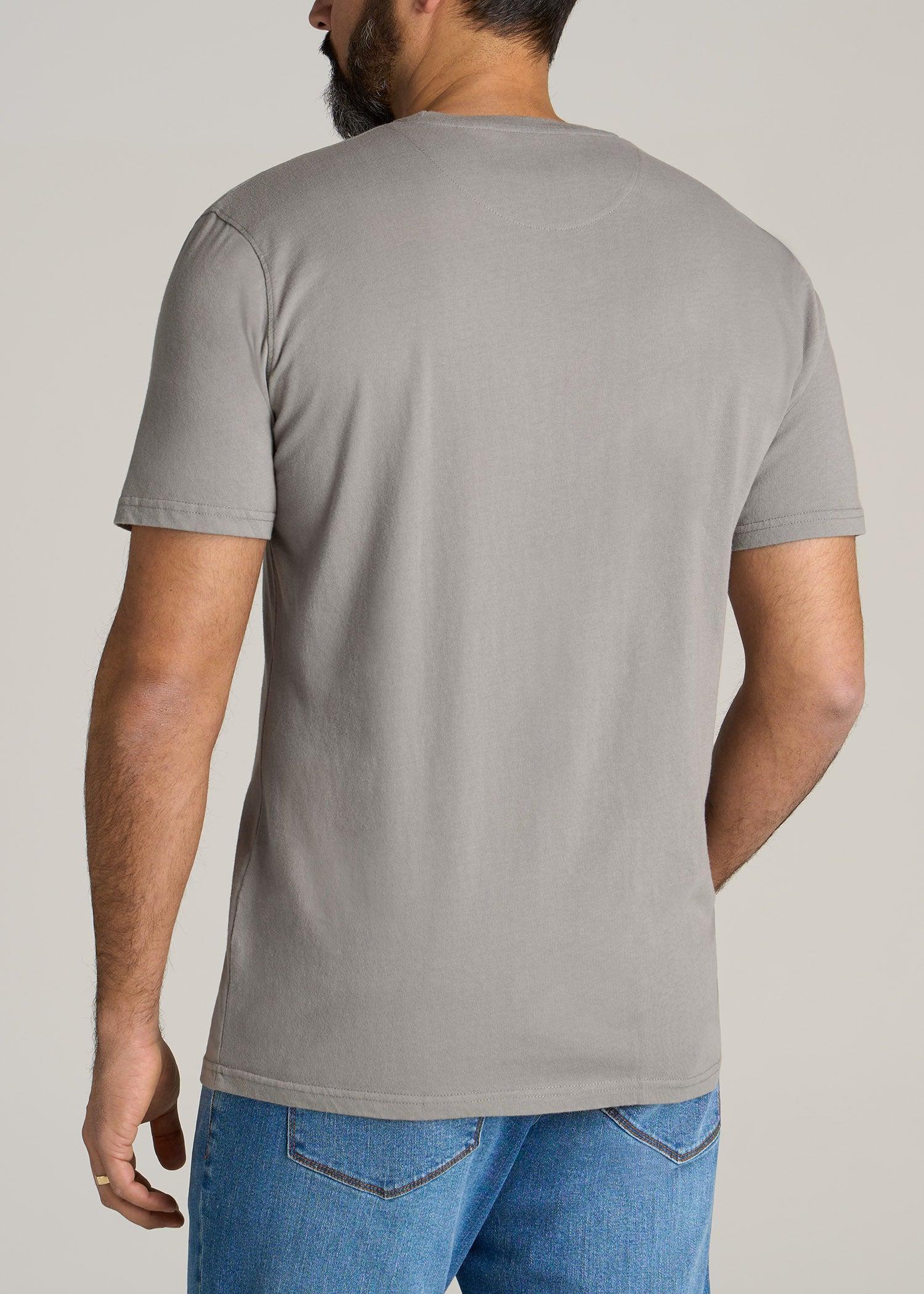 LJ&S Men's Tall REGULAR-FIT Crew Neck Tee in Pewter Male Product Image