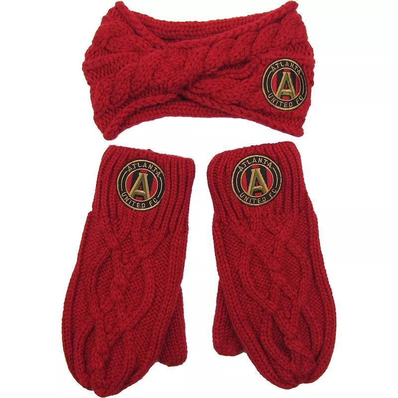 Womens ZooZatz Atlanta United FC Headband & Mittens Set Product Image