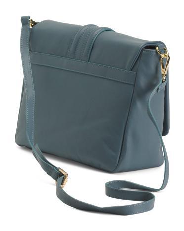 Leather Padded Flap Over Crossbody for Women Product Image