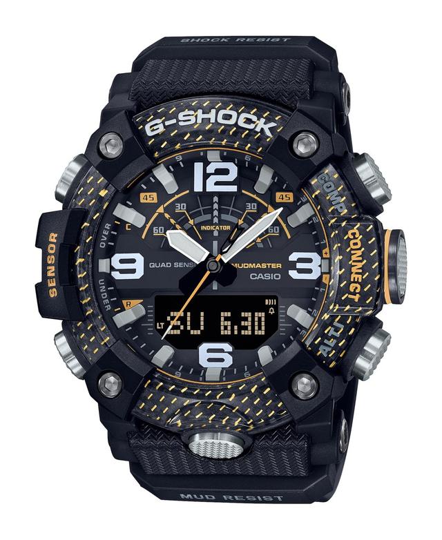 G-Shock Mens Master of G Black and Yellow Resin Digital Watch 51.3mm, GGB100Y-1A Product Image