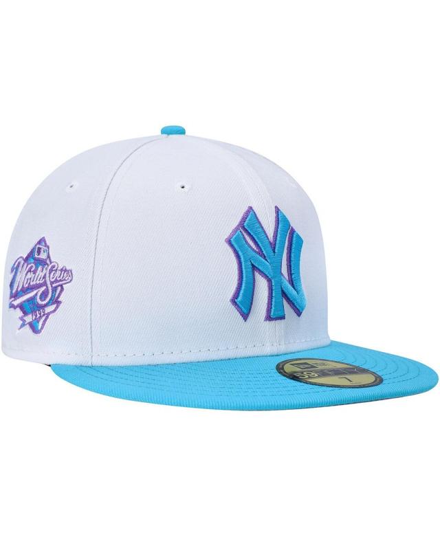 Mens New Era White New York Yankees 1999 World Series Vice 59FIFTY Fitted Hat Product Image