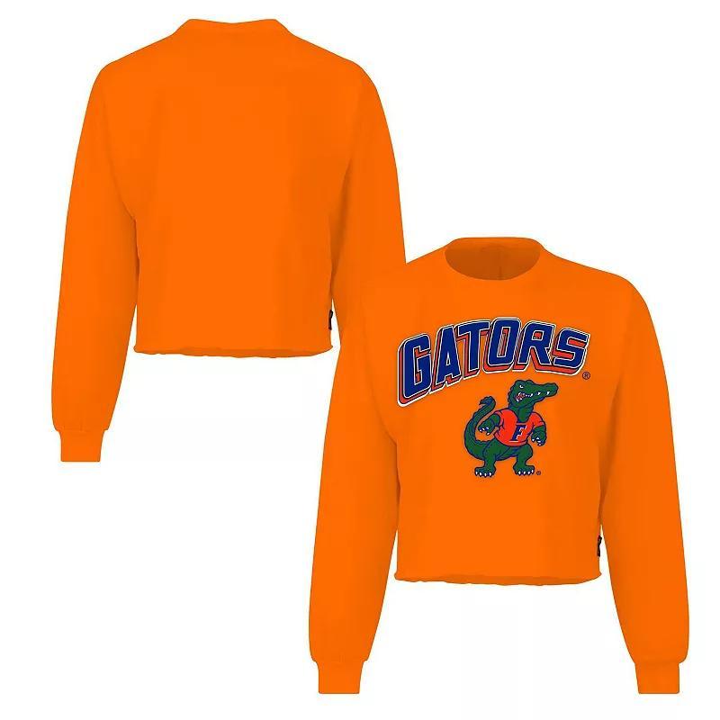 Womens Spirit Jersey Florida Gators Slouchy Cropped Long Sleeve T-Shirt Product Image