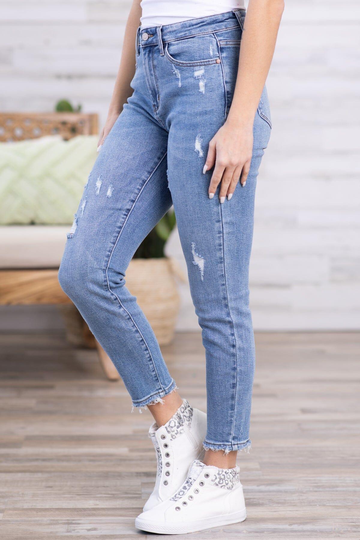 Judy Blue Mineral Wash Relaxed Fit Jeans Product Image