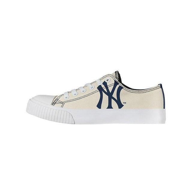 Womens FOCO Cream New York Yankees Low Top Canvas Shoes Product Image