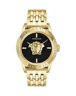 Versace Mens V-Code Quartz Analog Gold Stainless Steel Bracelet Watch Product Image