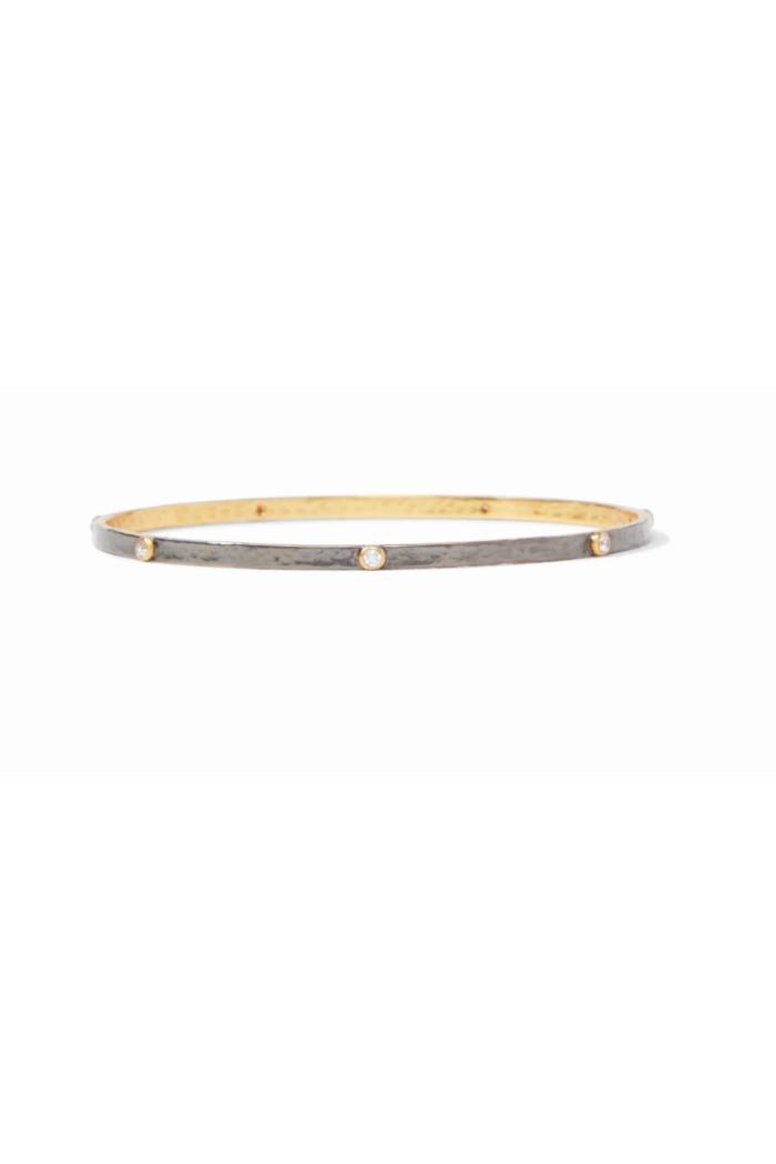 Crescent Bangle Mixed Metal Cz - Product Image