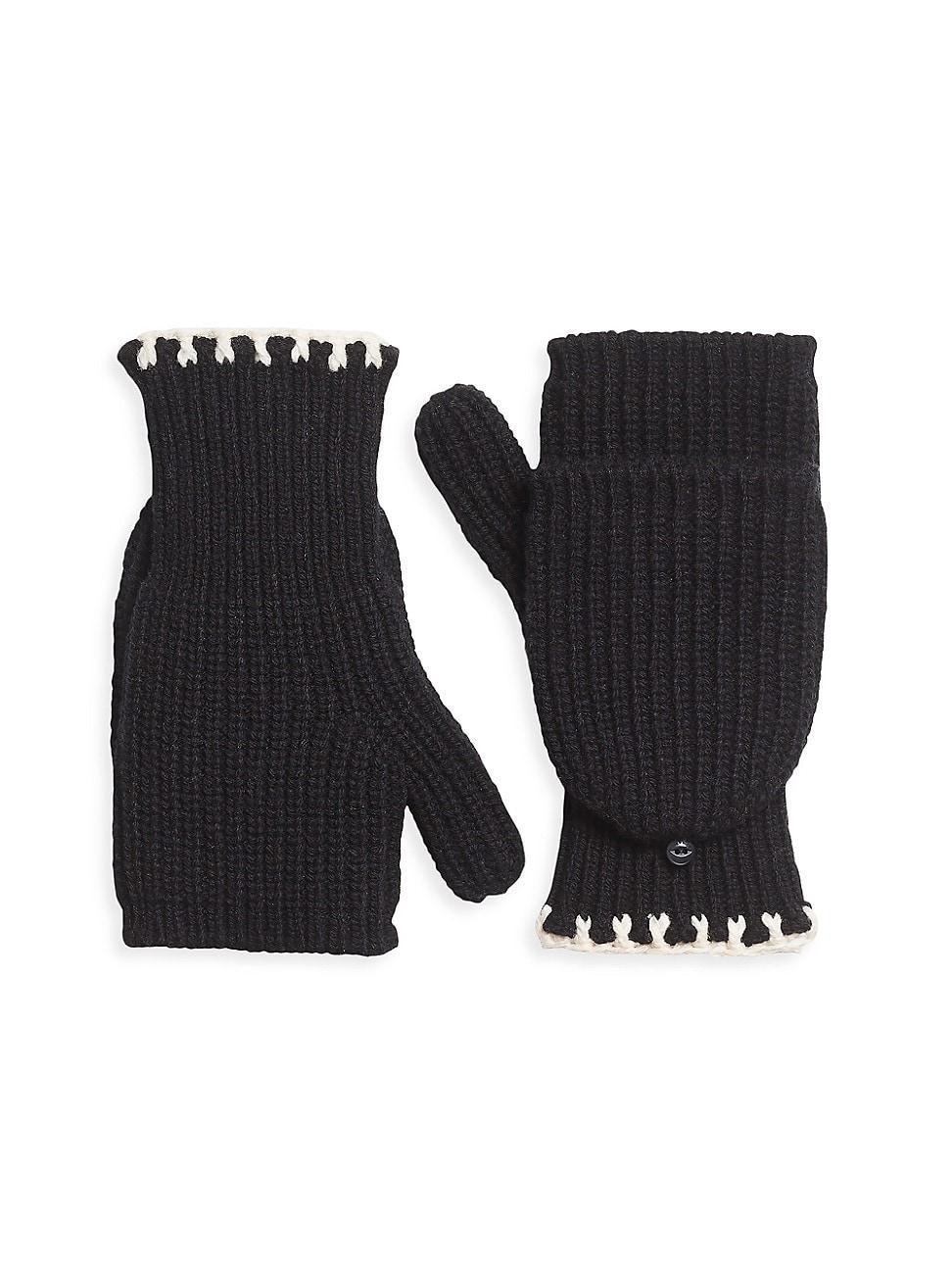 Womens Ingrid Wool-Blend Flip-Top Mittens Product Image