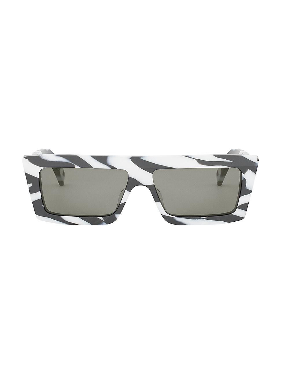 Logo Rectangle Acetate Sunglasses Product Image