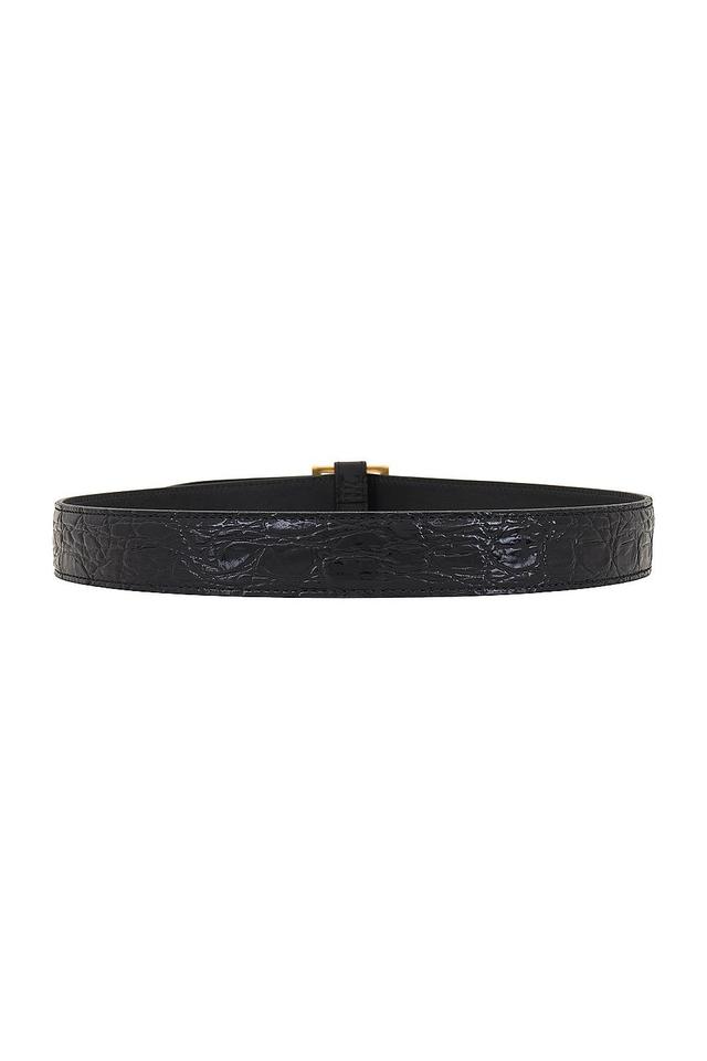 Saint Laurent Square Belt in Black Product Image