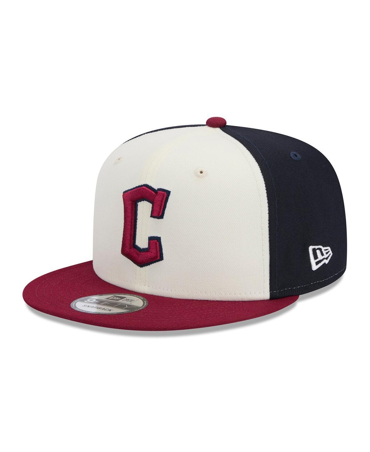 New Era Mens White Cleveland Guardians 2024 City Connect 9FIFTY Snapback Hat - White, Red Product Image