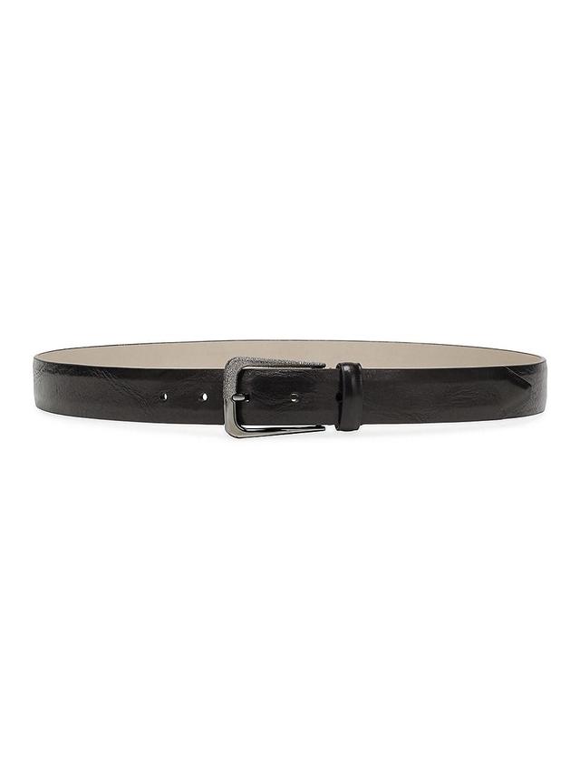 Womens Vintage Effect Leather Belt Product Image