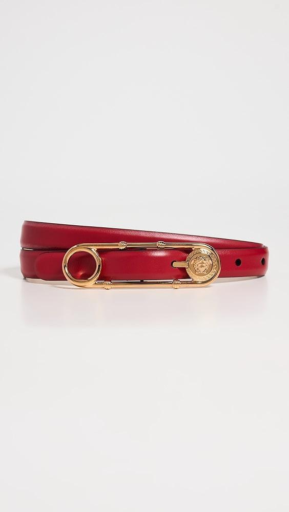 Versace Safety Pin Leather Belt | Shopbop Product Image