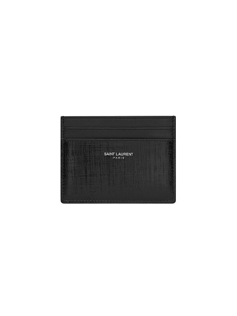 Mens Card Case in Saffiano Leather Product Image