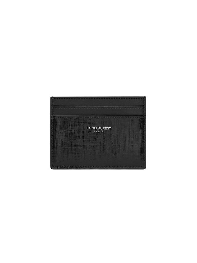 Mens Card Case in Saffiano Leather Product Image