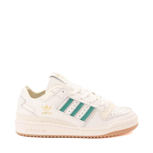 Womens adidas Forum Low CL Athletic Shoe - Cloud / Active Green / Sandy Pink Product Image