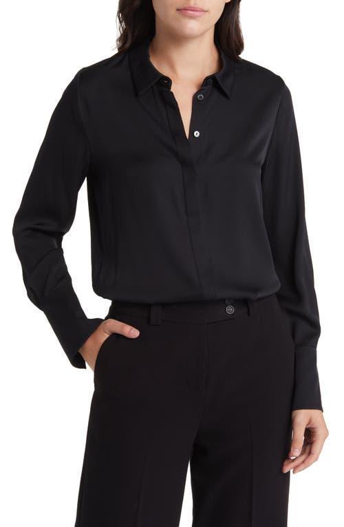 Womens Larissa Collared Silk-Blend Blouse Product Image