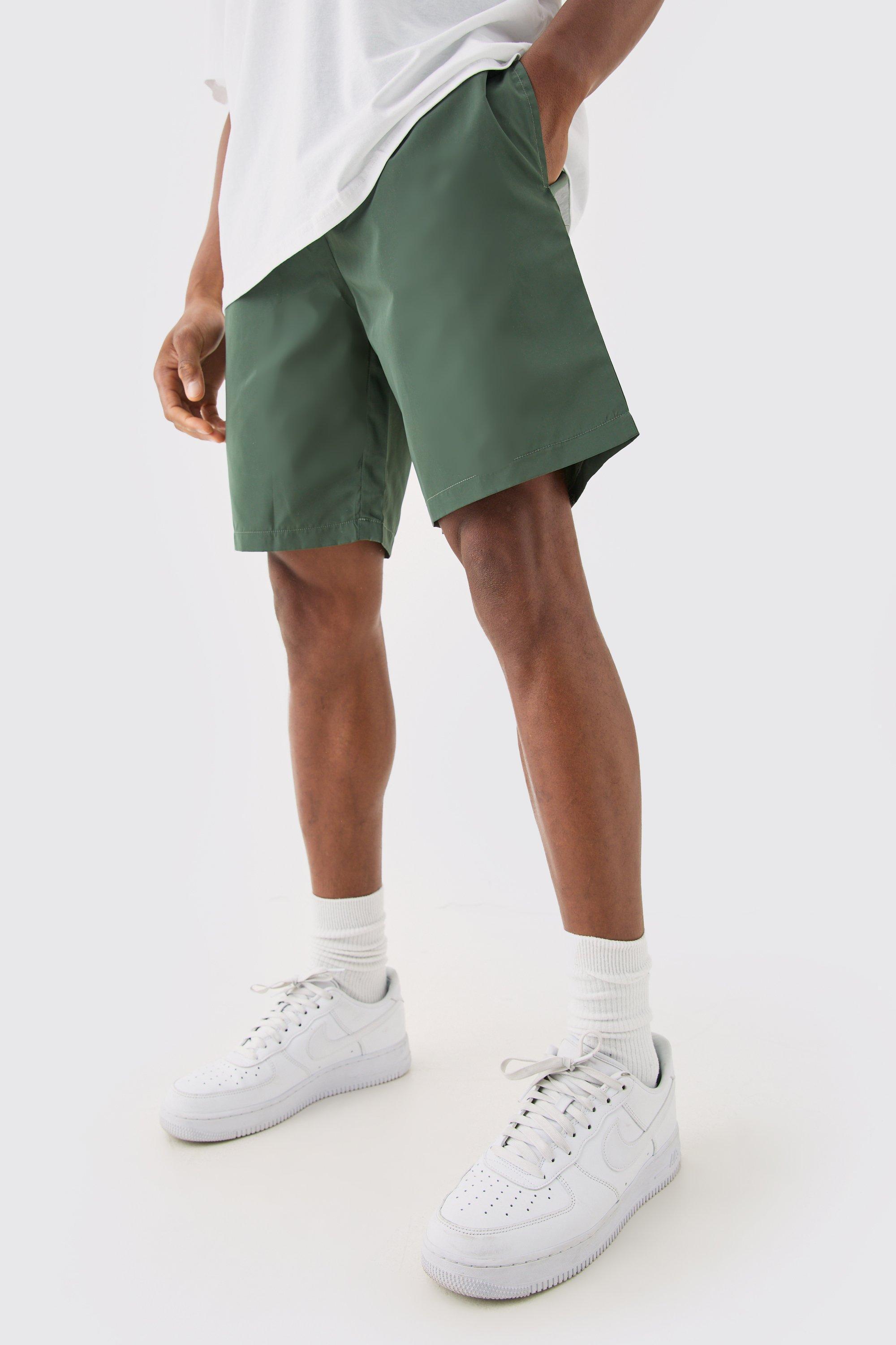 Elasticated Waist Comfort Nylon Shorts | boohooMAN USA Product Image