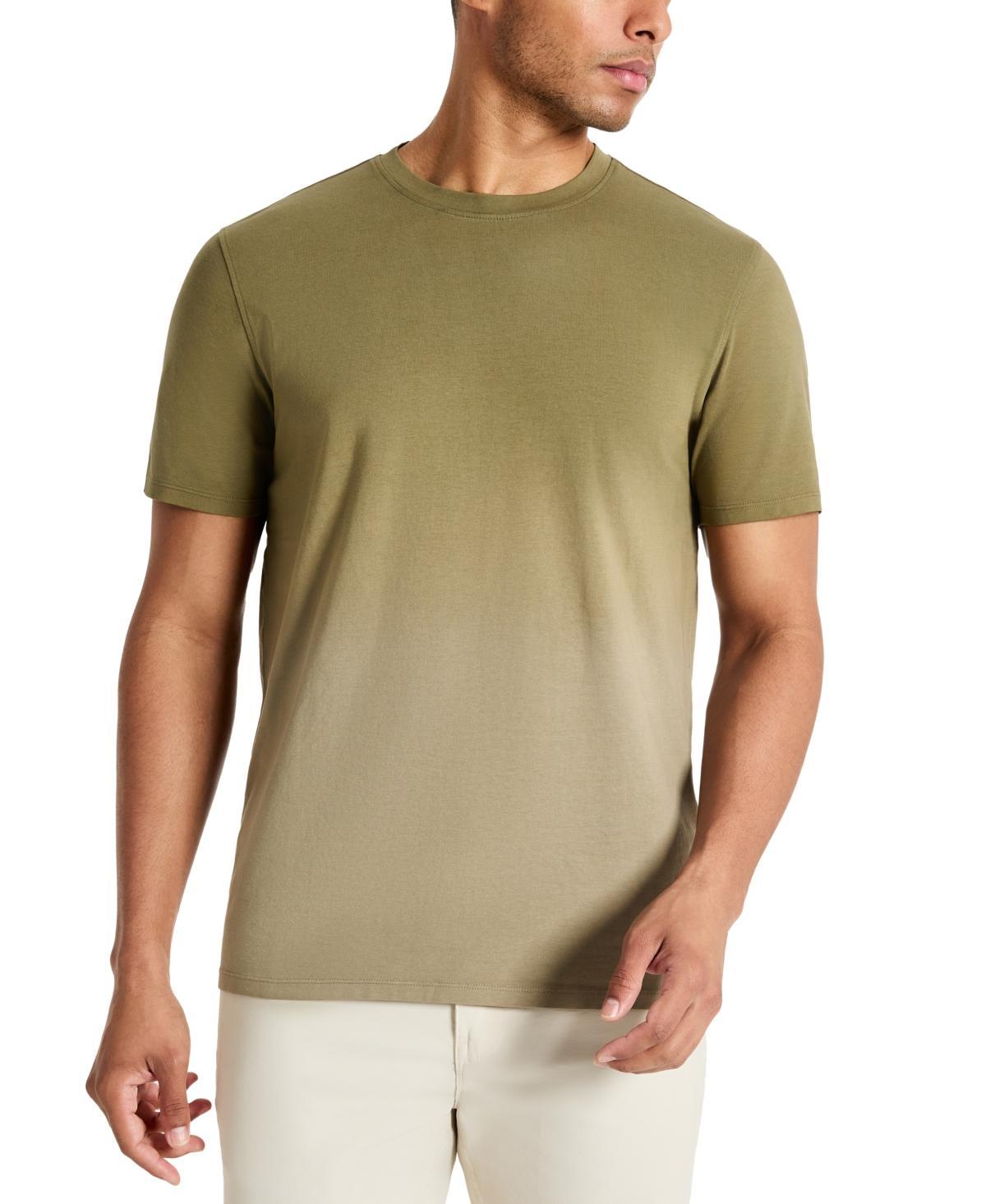 Kenneth Cole Mens 4-Way Stretch Dip-Dyed T-Shirt Product Image