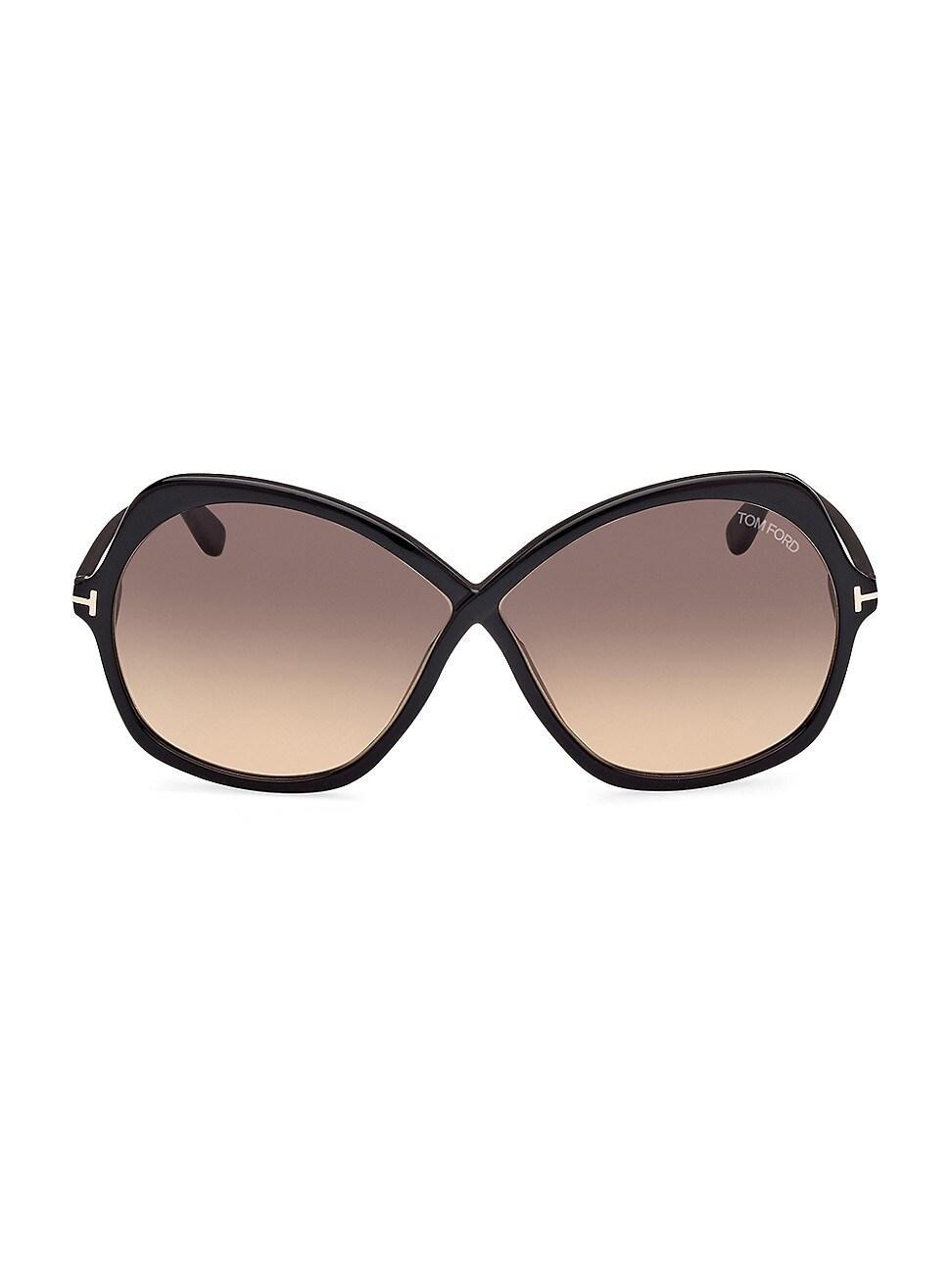 TOM FORD Rosemin 64mm Gradient Oversize Butterfly Sunglasses Product Image