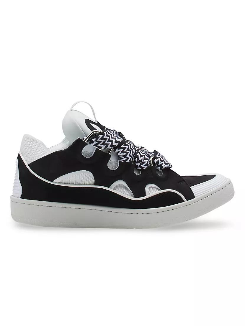 Leather Curb Sneakers Product Image