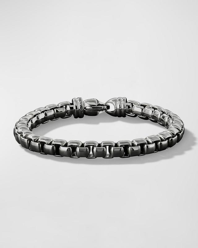 Mens Box Chain Bracelet in Sterling Silver Product Image