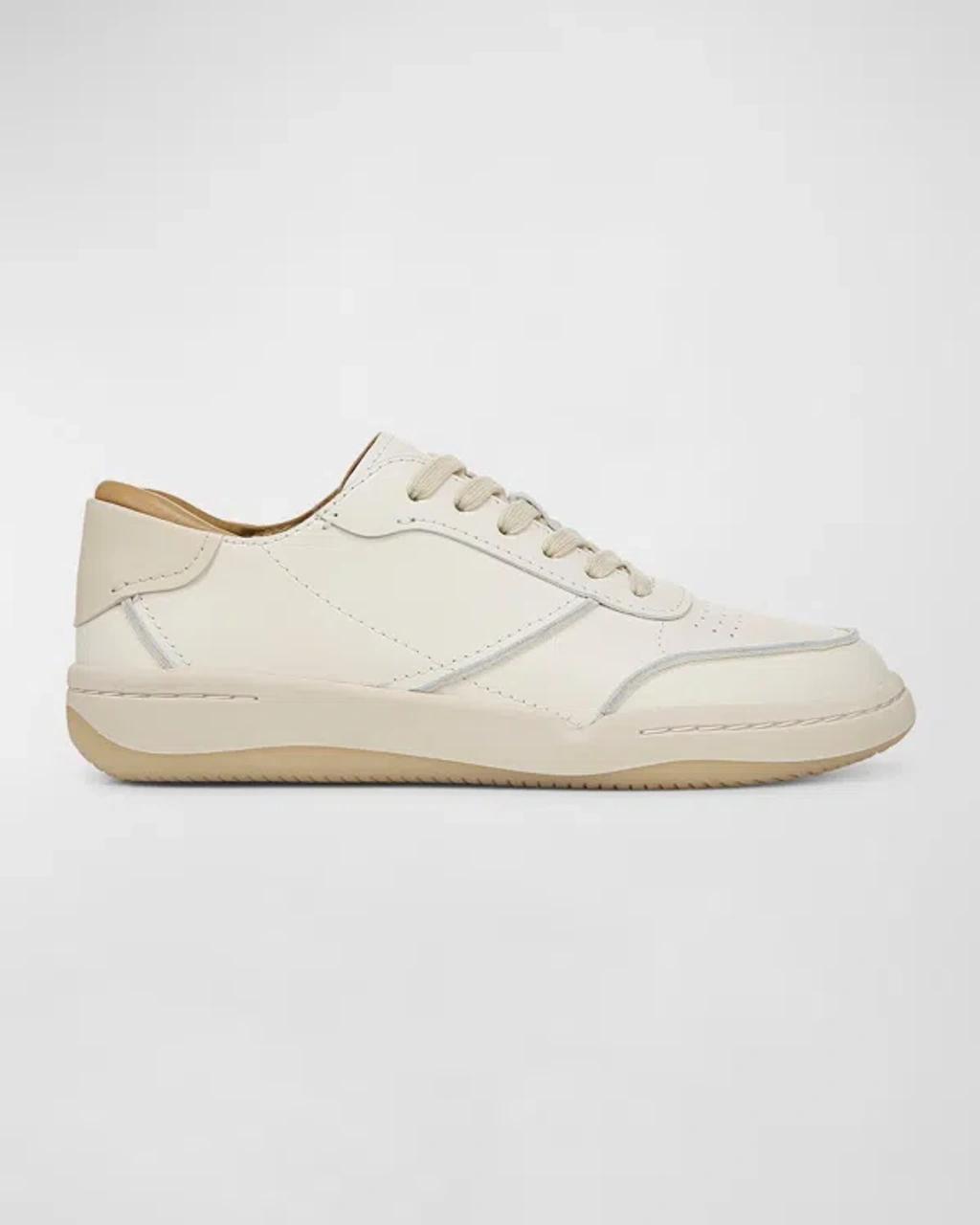 Westside Leather Low-top Sneakers In Milk White Leather Product Image