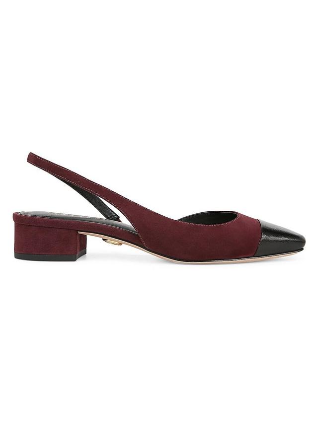 Womens Cecile 50MM Suede Slingback Pumps Product Image