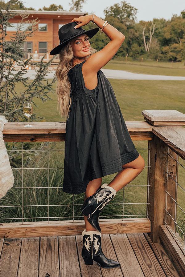 Happy Moment Mini Dress in Black Product Image